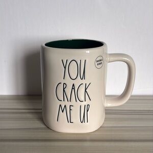 Rae Dunn You Crack me Up Double Sided Nutcracker 2023 mug with green interior